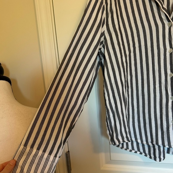 Victoria’s Secret Striped Button-Up pajama Shirt - Picture 3 of 5